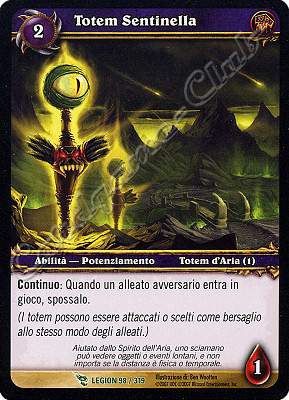 LEGION 098 / 319 Totem Sentinella non comune -NEAR MINT-