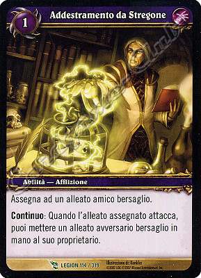 LEGION 114 / 319 Addestramento da Stregone non comune -NEAR MINT-