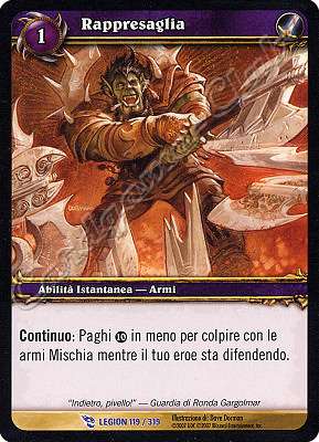 LEGION 119 / 319 Rappresaglia rara -NEAR MINT-