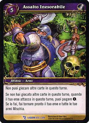 LEGION 123 / 319 Assalto Inesorabile rara -NEAR MINT-