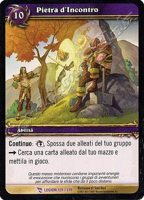 LEGION 129 / 319 Pietra d'Incontro epica -NEAR MINT-