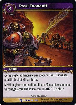 LEGION 131 / 319 Passi Tuonanti rara -NEAR MINT-