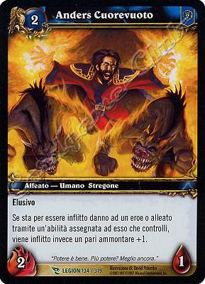 LEGION 134 / 319 Anders Cuorevuoto non comune -NEAR MINT-