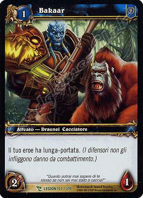 LEGION 137 / 319 Bakaar non comune -NEAR MINT-