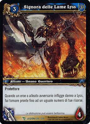 LEGION 139 / 319 Signora delle Lame Lyss non comune -NEAR MINT-
