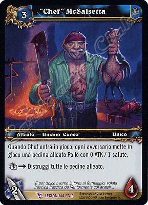 LEGION 144 / 319 "Chef" McSalsetta epica -NEAR MINT-