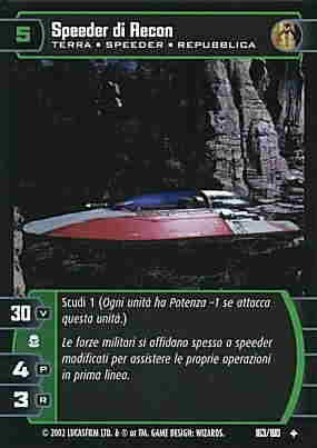 163 / 180 Speeder di Recon non comune (IT) -NEAR MINT-