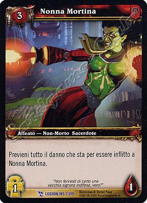 LEGION 185 / 319 Nonna Mortina rara -NEAR MINT-
