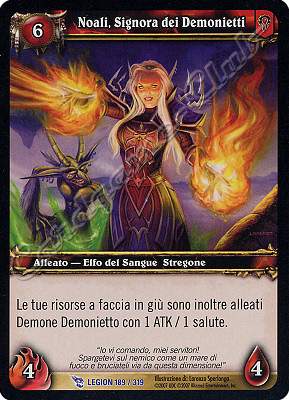 LEGION 189 / 319 Noali, Signora dei Demonietti rara -NEAR MINT-