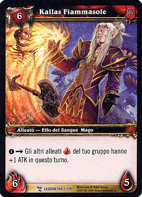 LEGION 194 / 319 Kallas Fiammasole rara -NEAR MINT-