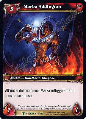 LEGION 195 / 319 Marka Addington non comune -NEAR MINT-