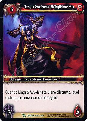 LEGION 199 / 319 "Lingua Avvelenata" McTagliabranchia non comune -NEAR MINT-