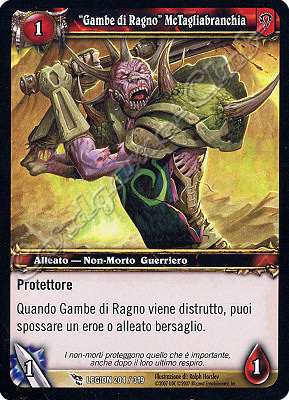 LEGION 204 / 319 "Gambe di Ragno" McTagliabranchia comune -NEAR MINT-