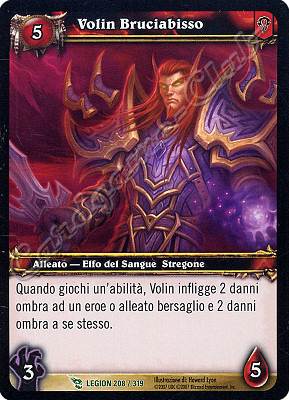 LEGION 208 / 319 Volin Bruciabisso non comune -NEAR MINT-