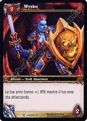 LEGION 209 / 319 Wysko non comune -NEAR MINT-