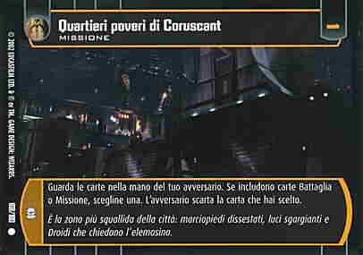 168 / 180 Quartieri poveri di Coruscant comune (IT) -NEAR MINT-
