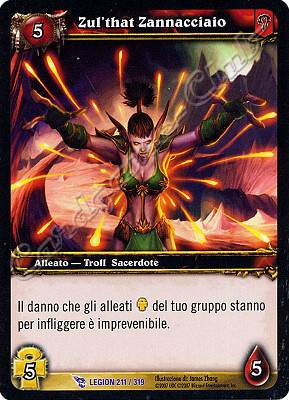 LEGION 211 / 319 Zul'that Zannacciaio rara -NEAR MINT-