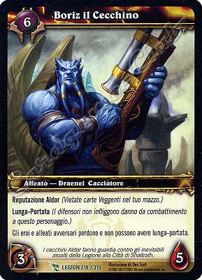 LEGION 218 / 319 Boriz il Cecchino non comune -NEAR MINT-