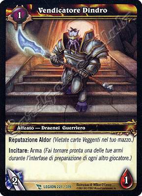 LEGION 221 / 319 Vendicatore Dindro non comune -NEAR MINT-