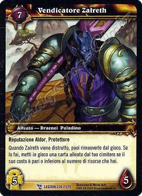 LEGION 226 / 319 Vendicatore Zalreth rara -NEAR MINT-