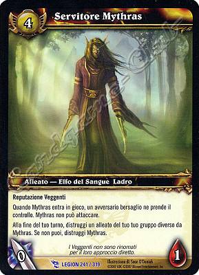 LEGION 241 / 319 Servitore Mythras rara -NEAR MINT-