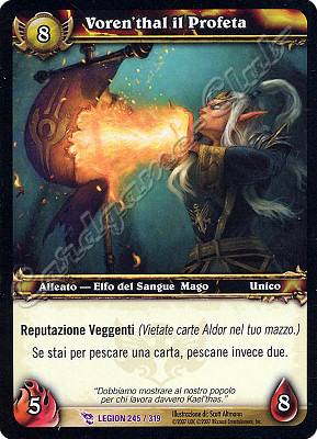 LEGION 245 / 319 Voren'thal il Profeta epica -NEAR MINT-
