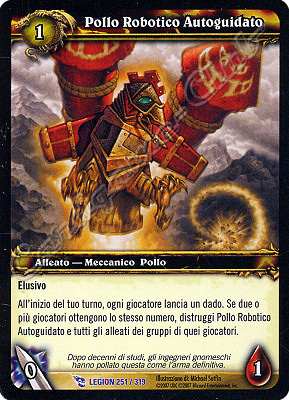 LEGION 251 / 319 Pollo Robotico Autoguidato rara -NEAR MINT-