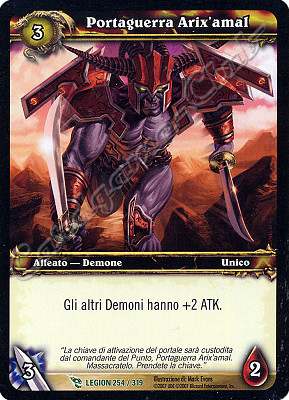 LEGION 254 / 319 Portaguerra Arix'amal non comune -NEAR MINT-