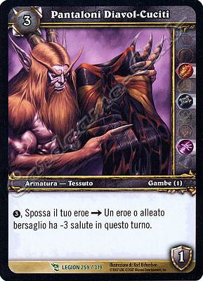 LEGION 259 / 319 Pantaloni Diavol-Cuciti non comune -NEAR MINT-