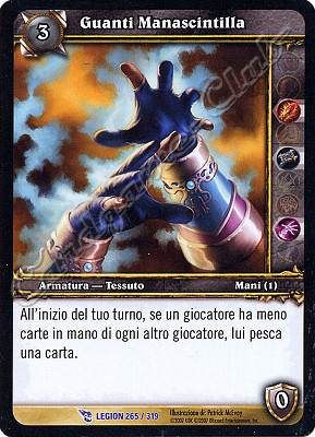 LEGION 265 / 319 Guanti Manascintilla rara -NEAR MINT-