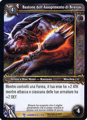 LEGION 276 / 319 Bastone dell'Assopimento di Braxxis rara -NEAR MINT-