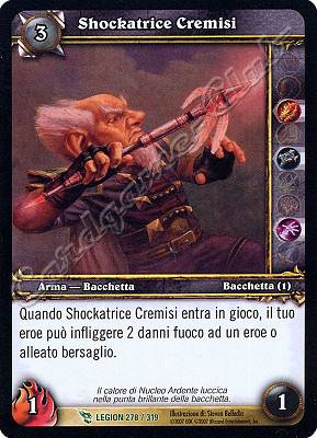LEGION 278 / 319 Shockatrice Cremisi non comune -NEAR MINT-