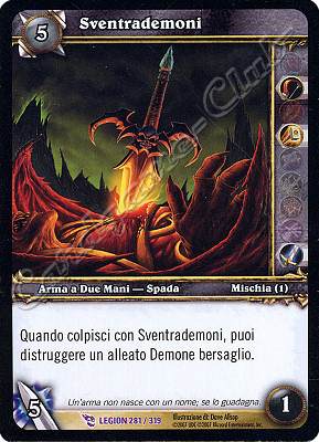 LEGION 281 / 319 Sventrademoni epica -NEAR MINT-