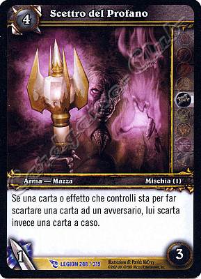 LEGION 288 / 319 Scettro del Profano rara -NEAR MINT-