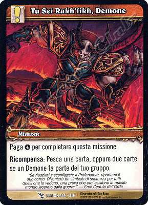 LEGION 319 / 319 Tu Sei Rakh'likh, Demone comune -NEAR MINT-