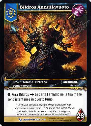 LEGION OVERSIZE 02/18 Bildros Annullavuoto rara oversize -NEAR MINT-