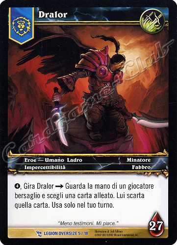 LEGION OVERSIZE 05/18 Dralor rara oversize -NEAR MINT-