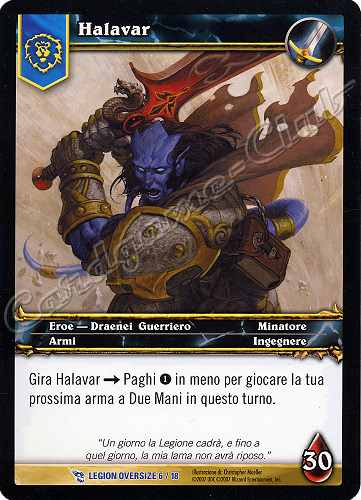 LEGION OVERSIZE 06/18 Halavar rara oversize -NEAR MINT-