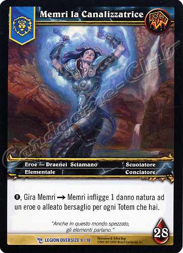 LEGION OVERSIZE 09/18 Memri la Canalizzatrice rara oversize -NEAR MINT-