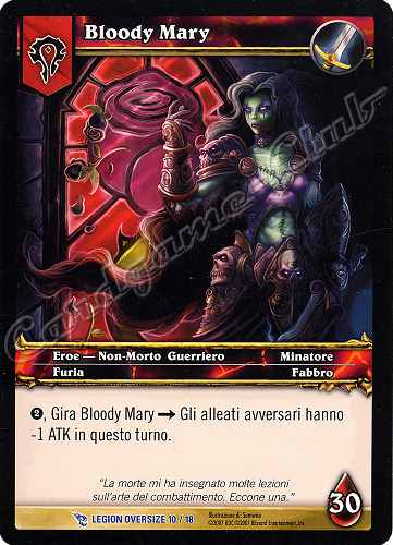 LEGION OVERSIZE 10/18 Bloody Mary rara oversize -NEAR MINT-