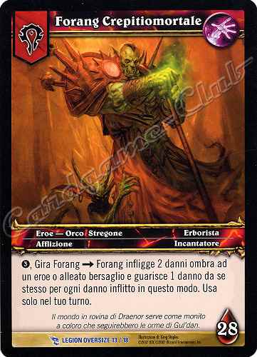 LEGION OVERSIZE 13/18 Forang Crepitiomortale rara oversize -NEAR MINT-