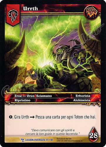 LEGION OVERSIZE 17/18 Urrth rara oversize -NEAR MINT-