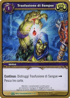 MAGTHERIDON RAID 07/43 Trasfusione di Sangue non comune -NEAR MINT-