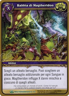MAGTHERIDON RAID 15/43 Rabbia di Maghteridon non comune -NEAR MINT-