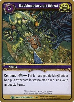MAGTHERIDON RAID 21/43 Raddoppiare gli Sforzi non comune -NEAR MINT-