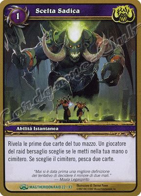 MAGTHERIDON RAID 22/43 Scelta Sadica non comune -NEAR MINT-