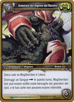 MAGTHERIDON RAID 39/43 Armatura del Signore del Baratro non comune -NEAR MINT-