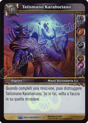MAGTHERIDON 12/20 Talismano Karaboriano rara foil -NEAR MINT-