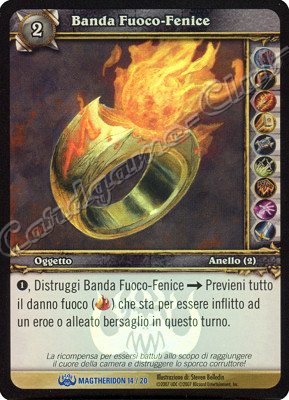 MAGTHERIDON 14/20 Banda Fuoco-Fenice rara foil -NEAR MINT-