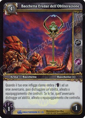 MAGTHERIDON 19/20 Bacchetta Eredar dell'Obliterazione rara foil -NEAR MINT-